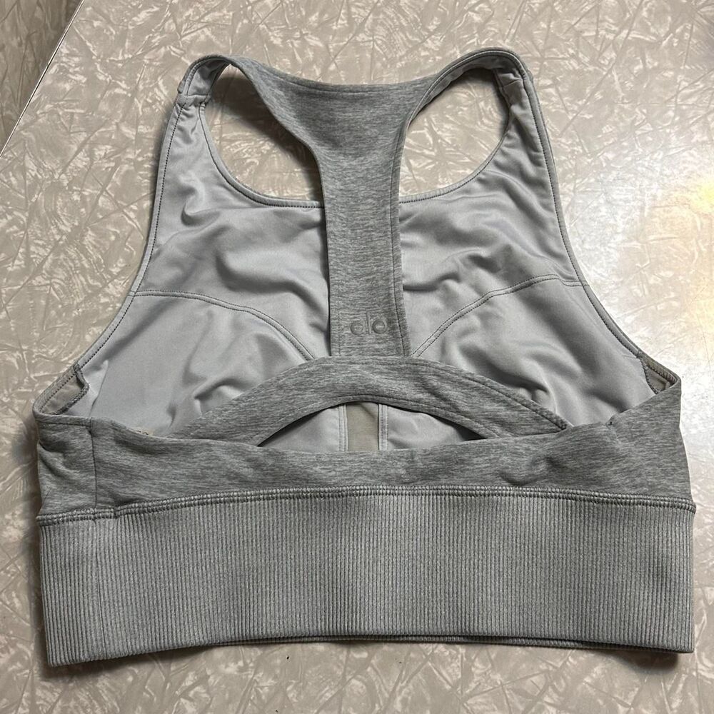 Alo-yoga Women's Grey Bra - Picture 3 of 4